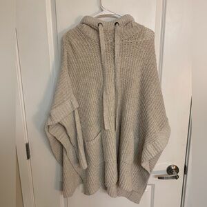 Winter Poncho/Hooded Sweater